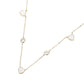 Enamel Heart Stone Bezek Station Necklace - Necklaces