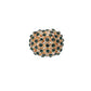 Madeline Love Gold, Green Rhinestone Paved Dome Stretch Statement Ring - Hair Accessories - desc