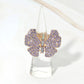 Madeline Love Lavender Rhinestone Pave Butterfly Accent Stretch Ring - Hair Accessories