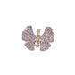 Madeline Love Lavender Rhinestone Pave Butterfly Accent Stretch Ring - Hair Accessories - desc