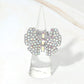 Madeline Love AB, Silver Rhinestone Pave Butterfly Accent Stretch Ring - Hair Accessories