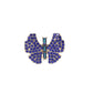 Madeline Love Sapphire Rhinestone Pave Butterfly Accent Stretch Ring - Hair Accessories - desc