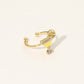Madeline Love Gold SECRET BOX_Genuine Gold Dipped Stone Pave Cocktail Glass Accent Adjustable Ring - Hair Accessories - extra