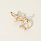 Madeline Love Gold SECRET BOX_14K Gold Dipped Lizard Two Finger Ring - Hair Accessories - desc