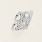 Madeline Love Rhodium SECRET BOX_Sterling Silver Dipped Lizard Two Finger Ring - Hair Accessories - extra