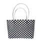 Madeline Love Black Jelly Tube Top Handle Basket Weave Tote Bag / Shoulder Bag - Bags & Wallets - desc