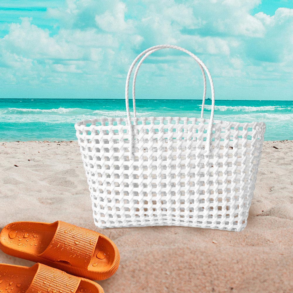 Madeline Love White Jelly Tube Tote Bag / Shoulder Bag - Bags & Wallets