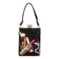 Madeline Love Multi Lipstick Printed Top Handle Mini Bag / Crossbody Bag - Bags & Wallets - desc