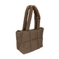 Madeline Love Brown Quilted Padded Shoulder Bag / Tote Bag - Bags & Wallets - extra