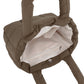 Madeline Love Brown Quilted Padded Shoulder Bag / Tote Bag - Bags & Wallets - extra