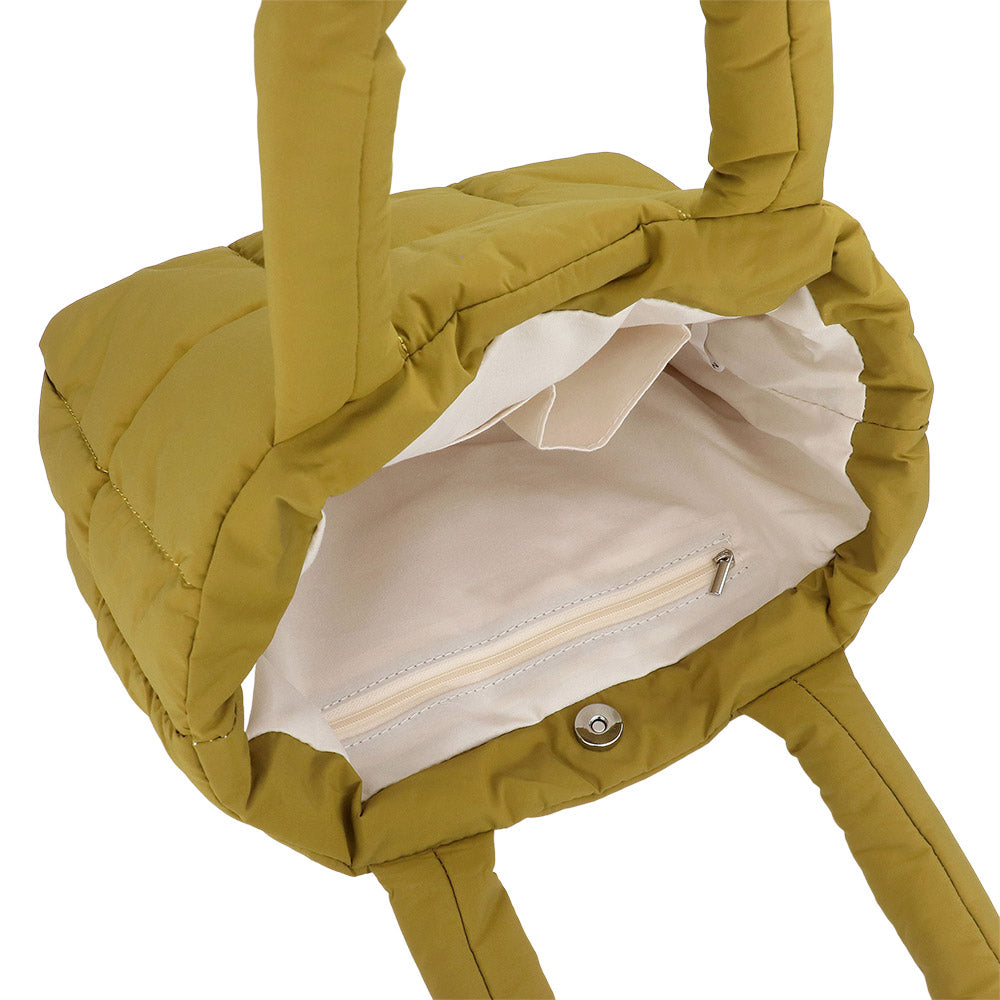 Madeline Love White Quilted Padded Shoulder Bag / Tote Bag - Bags & Wallets - extra