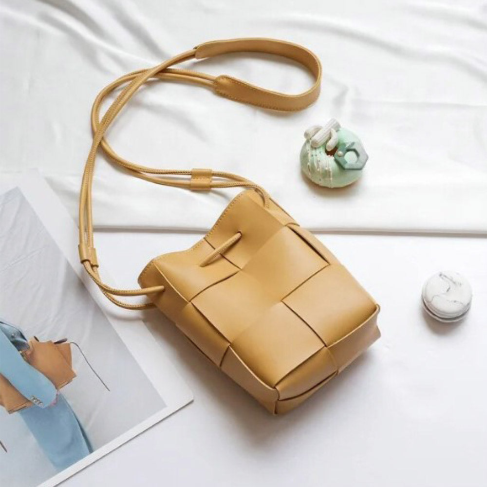 Madeline Love Beige Faux Leather Mini Crossbody Bag - Bags & Wallets