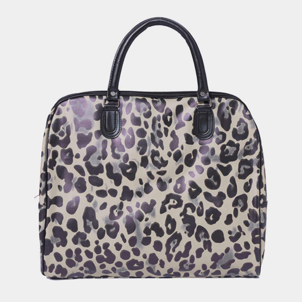 Madeline Love Leopard Leopard Printed Tote / Crossbody Travel Bag - Bags & Wallets