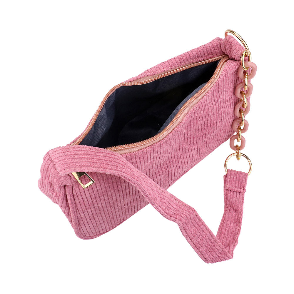 Madeline Love White Corduroy Shoulder Bag - Bags & Wallets - extra