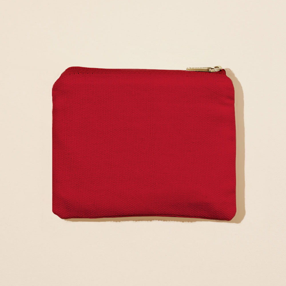 Madeline Love Red KISS Message Lipstick Seed Beaded Mini Pouch Bag - Bags & Wallets - desc