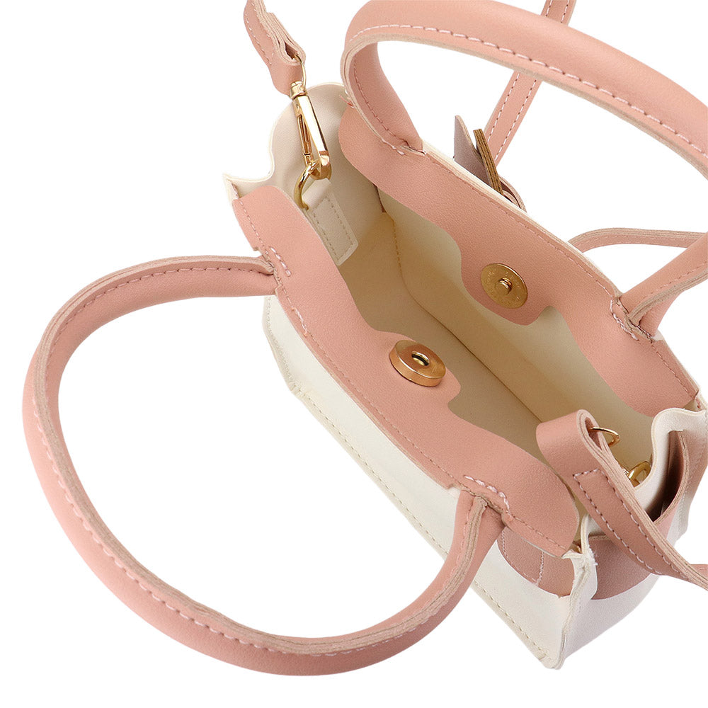 Madeline Love Ivory Faux Leather Belt Buckle Accented Mini Crossbody Bag - Bags & Wallets - extra