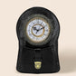 Madeline Love Black Faux Leather Vintage Clock Face Crossbody Backpack Bag - Bags & Wallets
