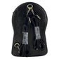 Madeline Love Black Faux Leather Vintage Clock Face Crossbody Backpack Bag - Bags & Wallets - extra