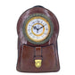 Madeline Love Brown Faux Leather Vintage Clock Face Crossbody Backpack Bag - Bags & Wallets - desc