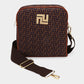 Madeline Love Brown Geometric Pattern Square Crossbody Bag - Bags & Wallets - desc