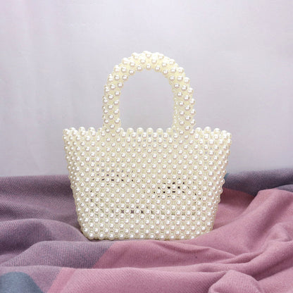Madeline Love Cream Mini Pearl Tote Bag - Bags & Wallets
