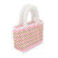 Madeline Love Pink&Green, White Pearl Tote Bag - Bags & Wallets - extra