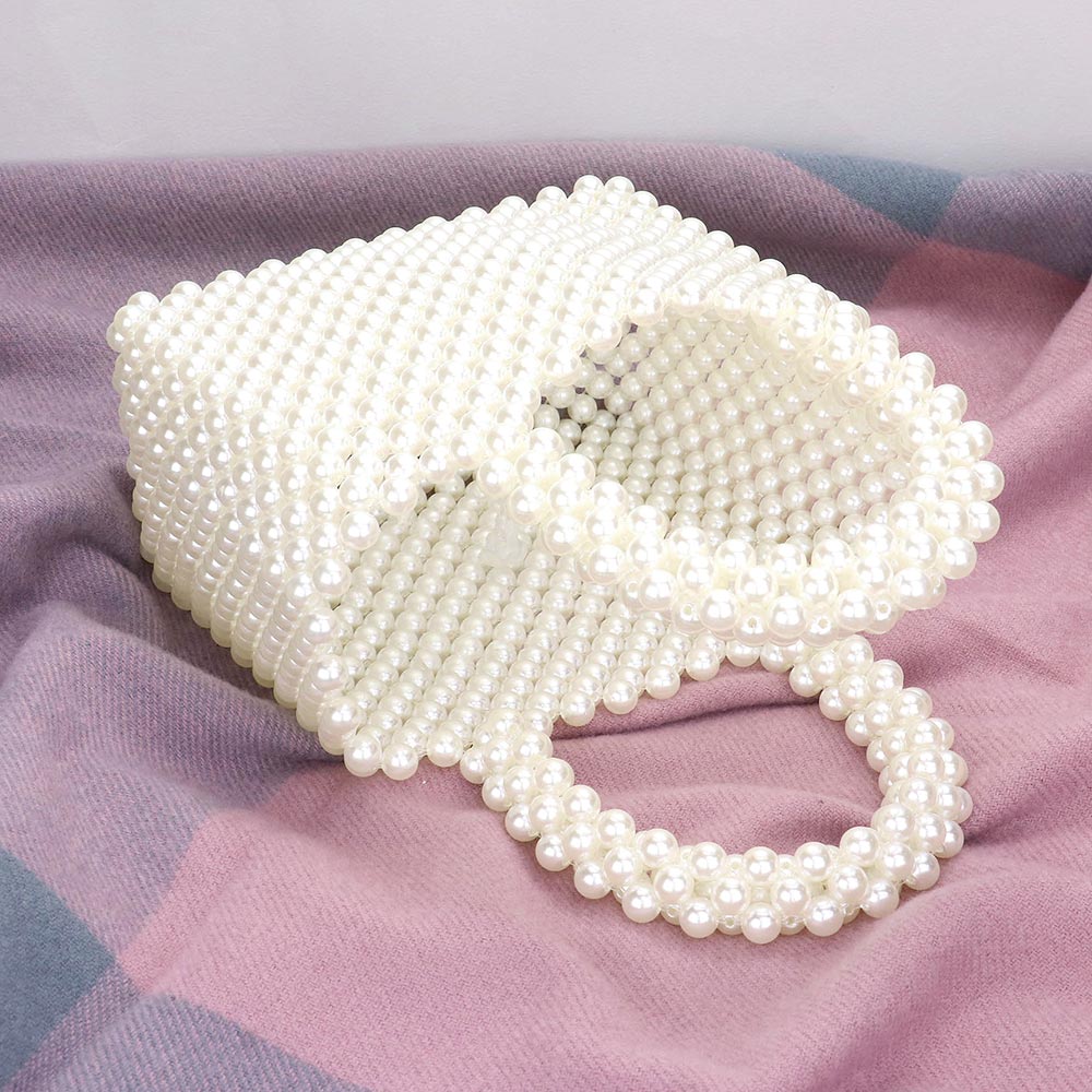 Madeline Love Pink&Green, White Pearl Tote Bag - Bags & Wallets - extra