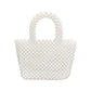 Madeline Love White Mini Pearl Tote Bag - Bags & Wallets - desc