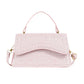 Madeline Love Pink Glittered Top Handle Flap Square Bag / Crossbody Bag - Bags & Wallets - extra