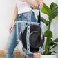 Madeline Love Navy Hat Carrying Transparent Aztec Pattern Strap Tote Bag - Bags & Wallets - extra