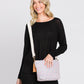 Madeline Love Pink Aztec Patterned Tassel Crossbody Bag - Bags & Wallets