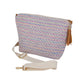 Madeline Love Pink Aztec Patterned Tassel Crossbody Bag - Bags & Wallets - extra