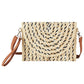 Madeline Love Beige Multi Color Straw Clutch / Crossbody Bag - Bags & Wallets - desc