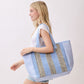 Madeline Love Blue Nautical Stripe Tote Bag - Bags & Wallets