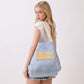 Madeline Love Navy 2 IN 1 Bucket Style Cante Tote Shoulder Bag - Bags & Wallets