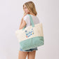 Madeline Love Green BEACH BUM Message Terry Tote Bag - Bags & Wallets - desc