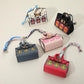 Madeline Love Black House Printed Faux Leather Elegant and Stylish Mini Purse Bag Charm - Bags & Wallets - extra