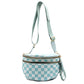 Madeline Love Blue Checkered Pattern Crossbody Bag - Bags & Wallets - extra