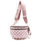 Madeline Love Pink Checkered Pattern Crossbody Bag - Bags & Wallets - extra