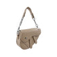 Madeline Love Beige Faux Leather Mini Saddle Shoulder Crossbody Bag - Bags & Wallets - desc