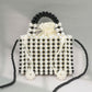 Madeline Love Black, Gold Pearl Box Top Handle Crossbody Bag - Bags & Wallets