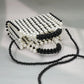Madeline Love Black, Gold Pearl Box Top Handle Crossbody Bag - Bags & Wallets - extra