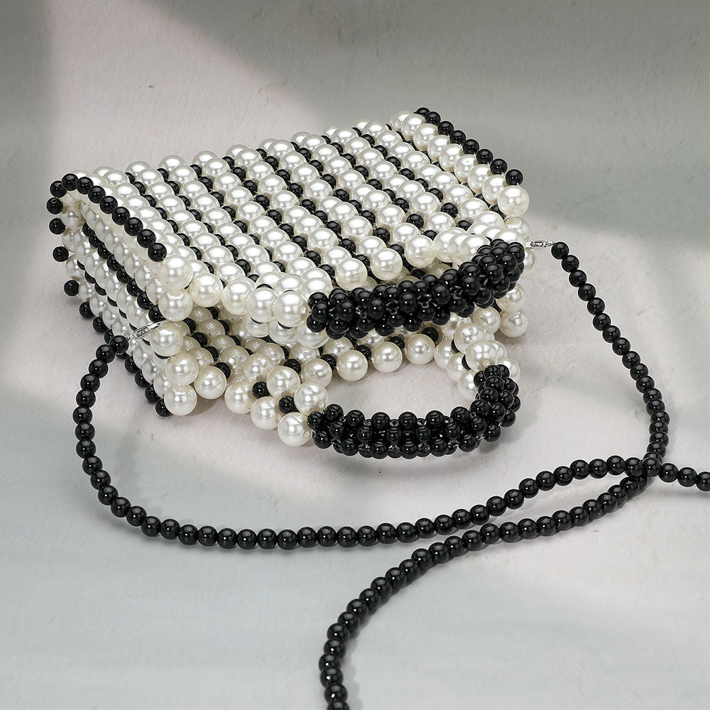 Madeline Love Black, Gold Pearl Box Top Handle Crossbody Bag - Bags & Wallets - extra