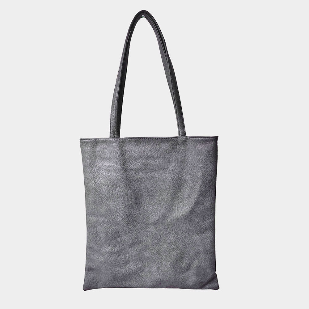 Madeline Love Gray Solid Faux Leather Shoulder Bag - Bags & Wallets