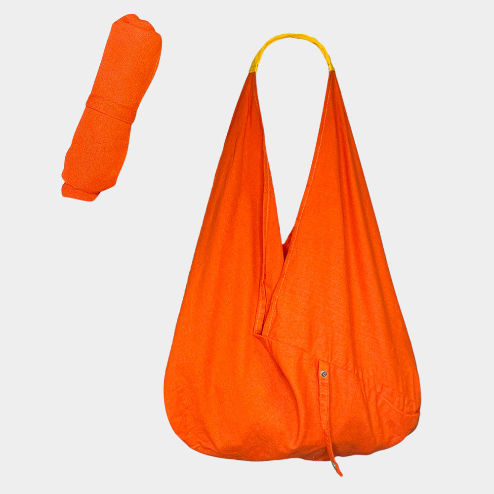 Madeline Love Orange Foldable Triangle Shoulder Bag - Bags & Wallets - desc