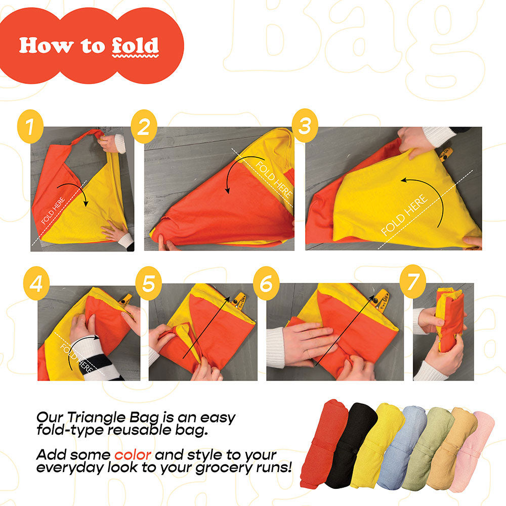 Madeline Love Orange Foldable Triangle Shoulder Bag - Bags & Wallets - extra