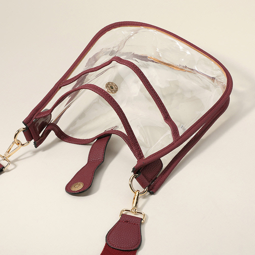 Madeline Love Clear, Yellow Transparent Crossbody Bag - Bags & Wallets - extra