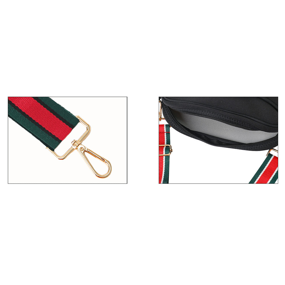 Madeline Love Pink Color Block Detailed Solid Crossbody Bag - Bags & Wallets - desc