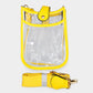 Madeline Love Clear, Mustard Transparent Crossbody Bag - Bags & Wallets