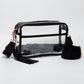 Madeline Love Black, Clear Transparent Tassel Crossbody Bag - Bags & Wallets